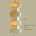 Nordic Wabi-Sabi Rice Paper Pendant Light