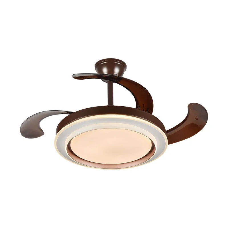 DecorBites™ Copper Ceiling Fan Lights Remote Control 36/42inch Gold Fan Lamps