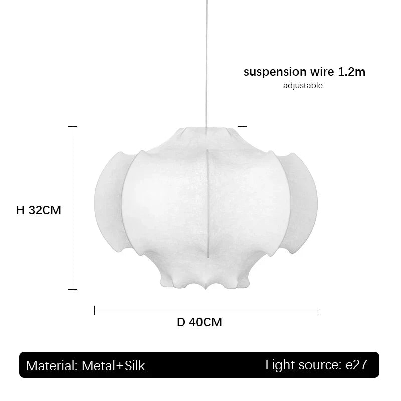 DecorBites™ Suspensions Italiennes en Soie : Luxe de Créateur pour la Décoration Intérieure du Salon, de la Chambre, de la Salle à Manger.