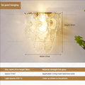 DecorBites™ مصباح حائط زجاجي كريستالي فاخر للممرات وغرف المعيشة وغرف النوم والإضاءة في الممرات
