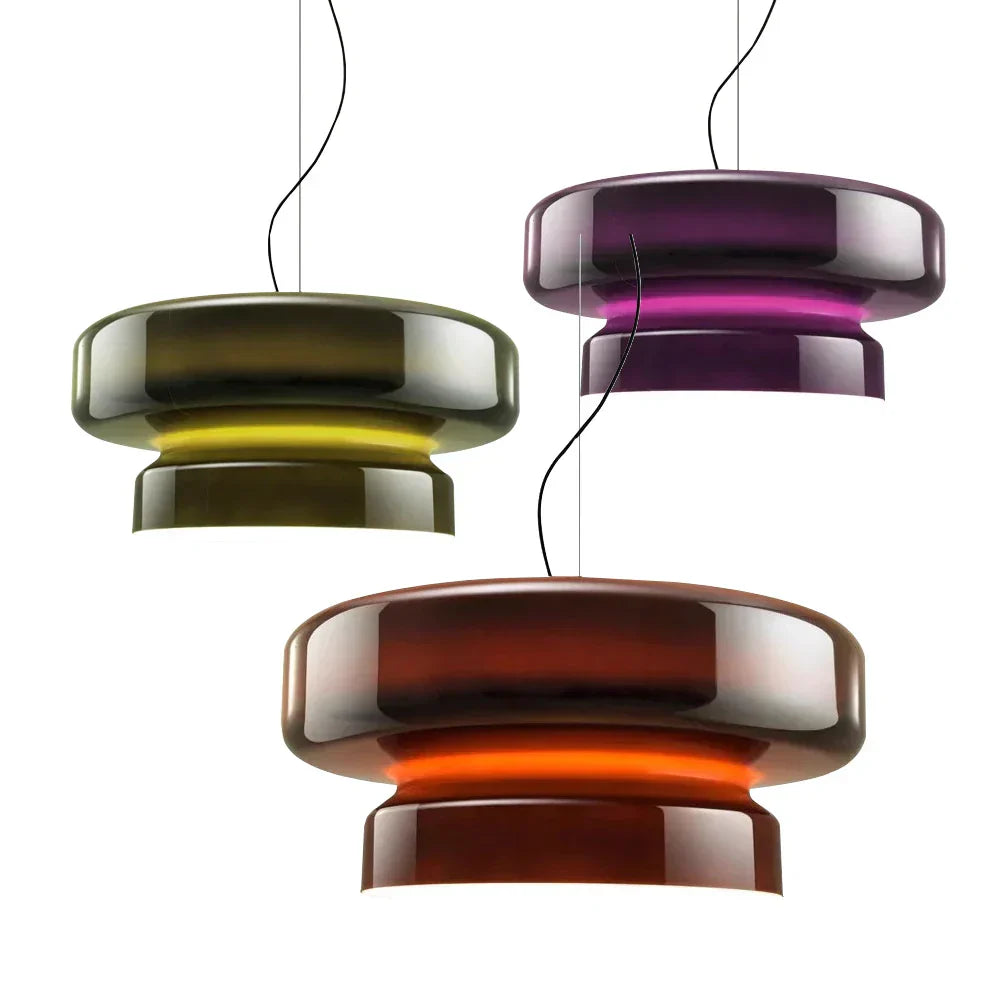 DecorBites™ مصباح معلق زجاجي كبير لغرفة الطعام وجزيرة المطبخ