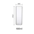 DecorBites™ Glass Coffee Tea Mug Handle Drinkware Breakfast Milk Cup Glass Mugs