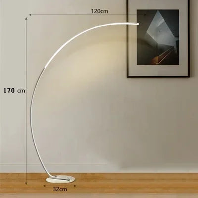 DecorBites™ Arc RGB LED Corner Floor Lamp for Dining Living Room Decor