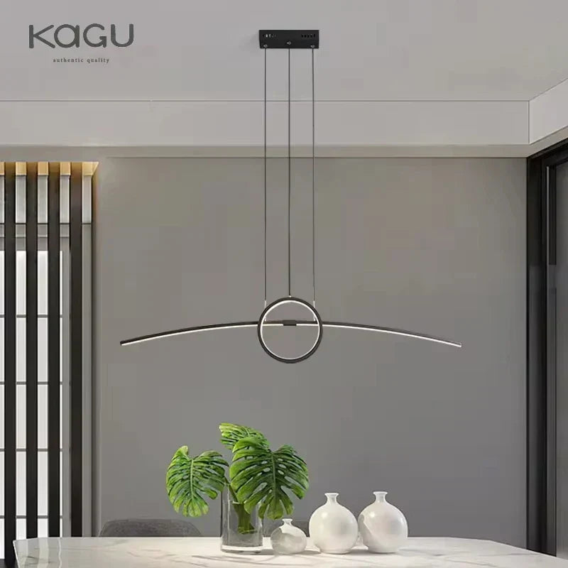Lustre de plafond à LED DecorBites™ : Éclairage moderne et minimaliste pour table de cuisine et salle à manger