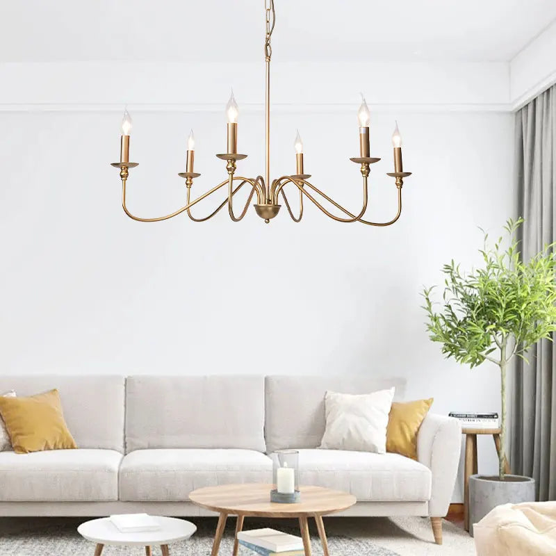 Vintage Black and Gold Metal Pendant Light