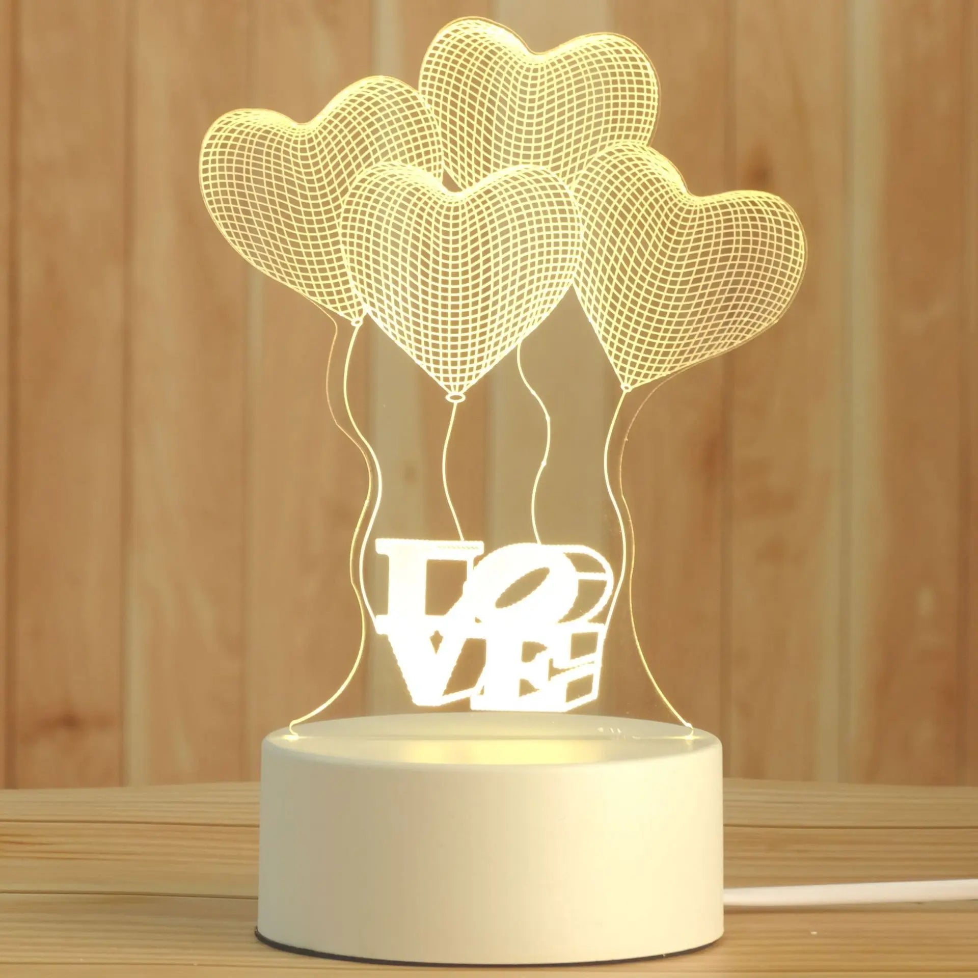 DecorBites™ 3D Acrylic Night Lamp | Boys Girls Gift Decor Bedroom Table Light