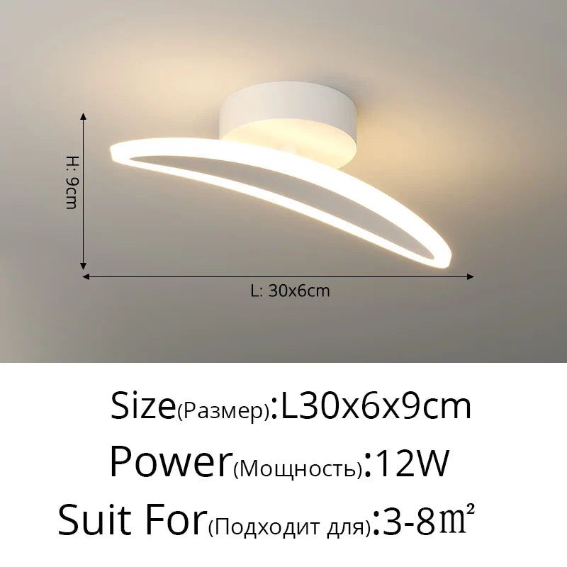شريط إضاءة السقف LED من DecorBites™ للممر والشرفة وغرفة المعيشة