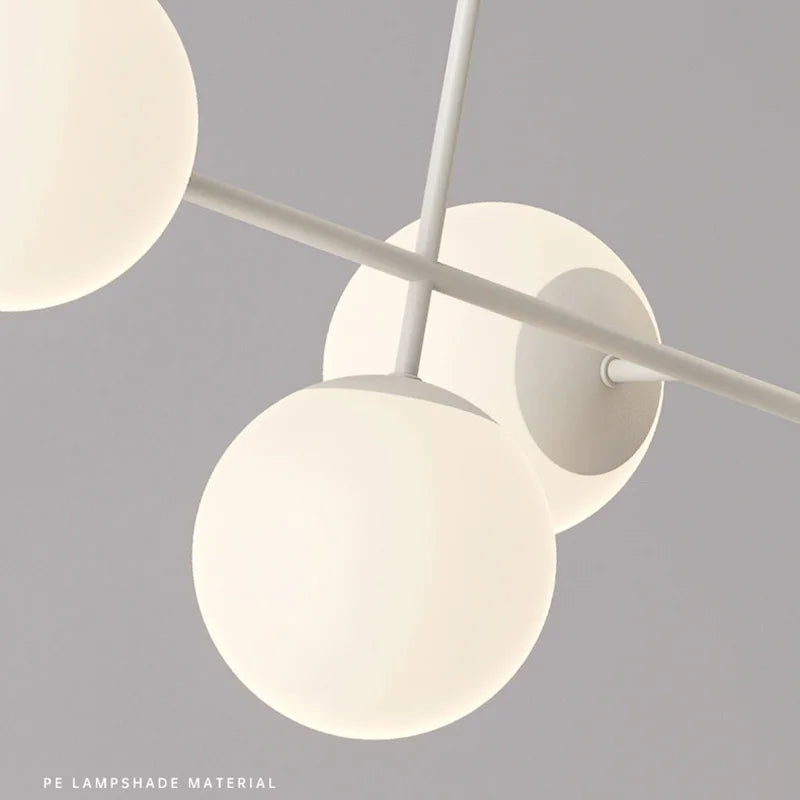 DecorBites™ French White Pendant Chandelier Light Set with E27 Bulb for Elegant Décor