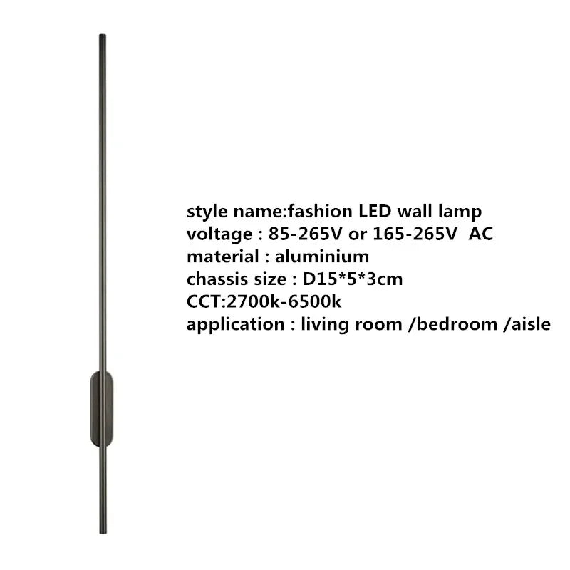 أباليك حائط LED أنبوبية خطية DecorBites™ لديكور المنزل