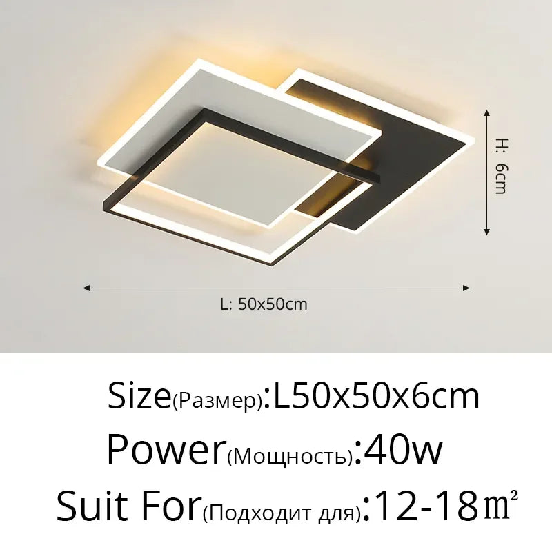DecorBites™ ثريا LED: أضواء تعتيم عصرية لغرف المعيشة والطعام والمطبخ وغرف النوم والردهات المنزلية