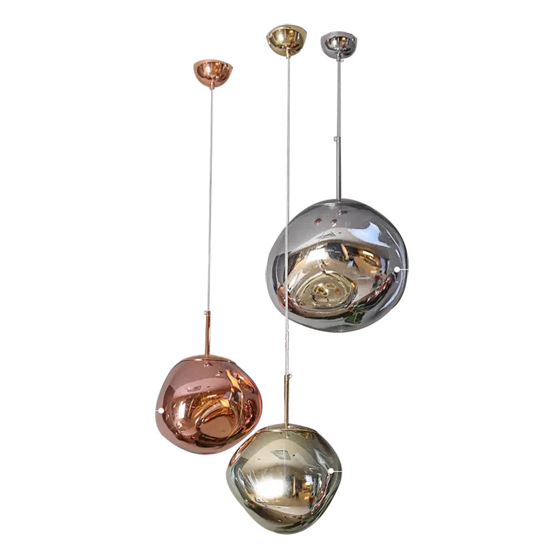 Nordic Lava Pendant Light in Plated PVC Finish