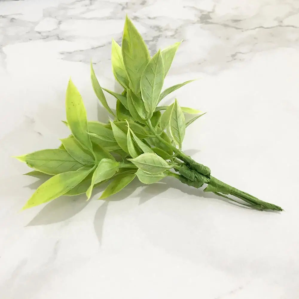 DecorBites™ Green Plant Flower Cherry Stamen Berries Bundle for DIY Decor and Gifts