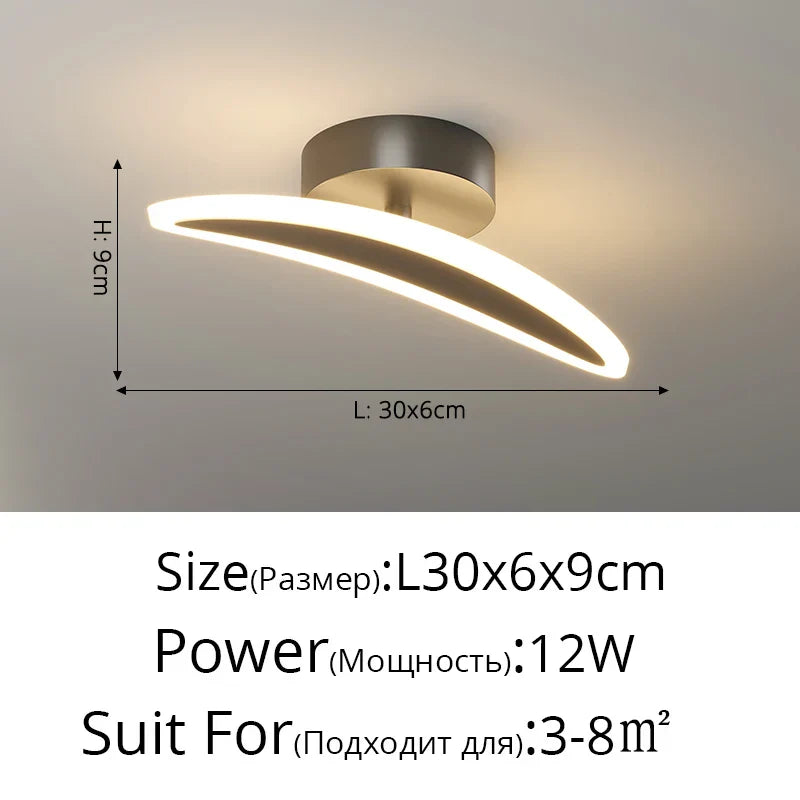 شريط إضاءة السقف LED من DecorBites™ للممر والشرفة وغرفة المعيشة