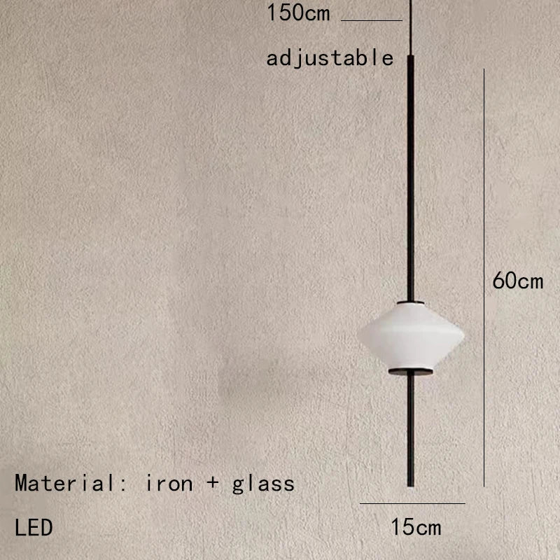 Art Deco White Glass Pendant Light With Gold Metal Wire