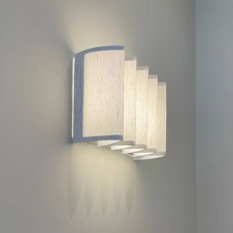 مصباح جداري LED من قماش DecorBites™ الياباني لغرف معيشة الفنادق وغرف النوم، إضاءة جدارية كلاسيكية