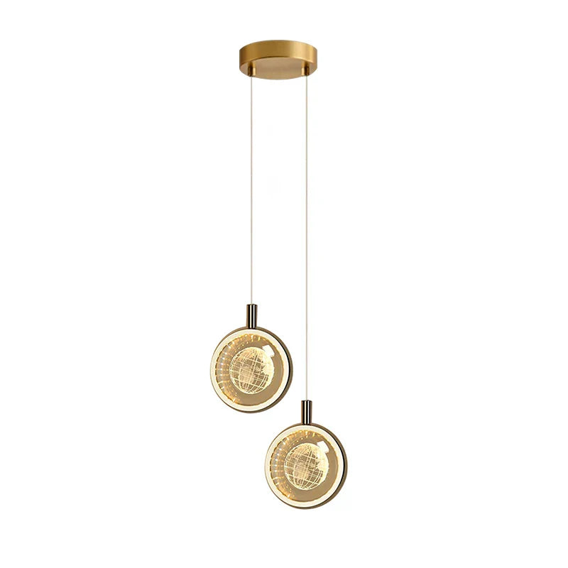DecorBites™ Dandelion Crystal Ball Chandelier LED Hanging Lamp for Bedroom and Restaurant