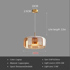 Modern Gray Glass Pendant Light With Plated Finish