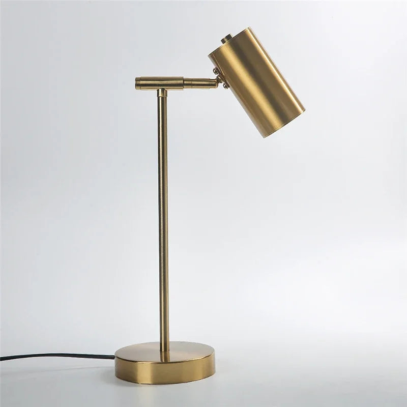 DecorBites™ Golden Table Lamp for Study and Reading, Modern Nordic Bedroom Decor Lighting