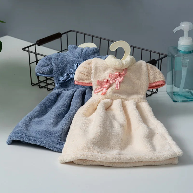 فوطة يد تشيباو من الصوف المرجاني من DecorBites™: ناعمة، عالية الامتصاص، سريعة التجفيف للاستخدام المنزلي والتعليق على الحائط