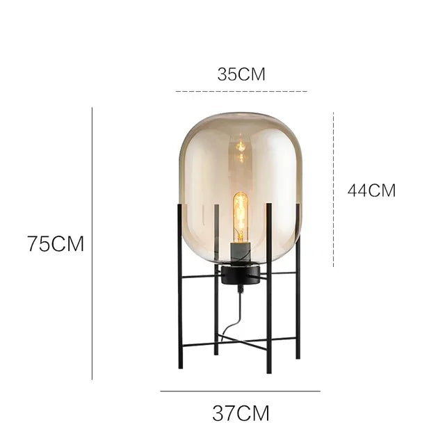 DecorBites™ Glass Ball LED Floor Lamp - Postmodern Scandinavian Design