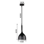 Black Wood Industrial Pendant Light