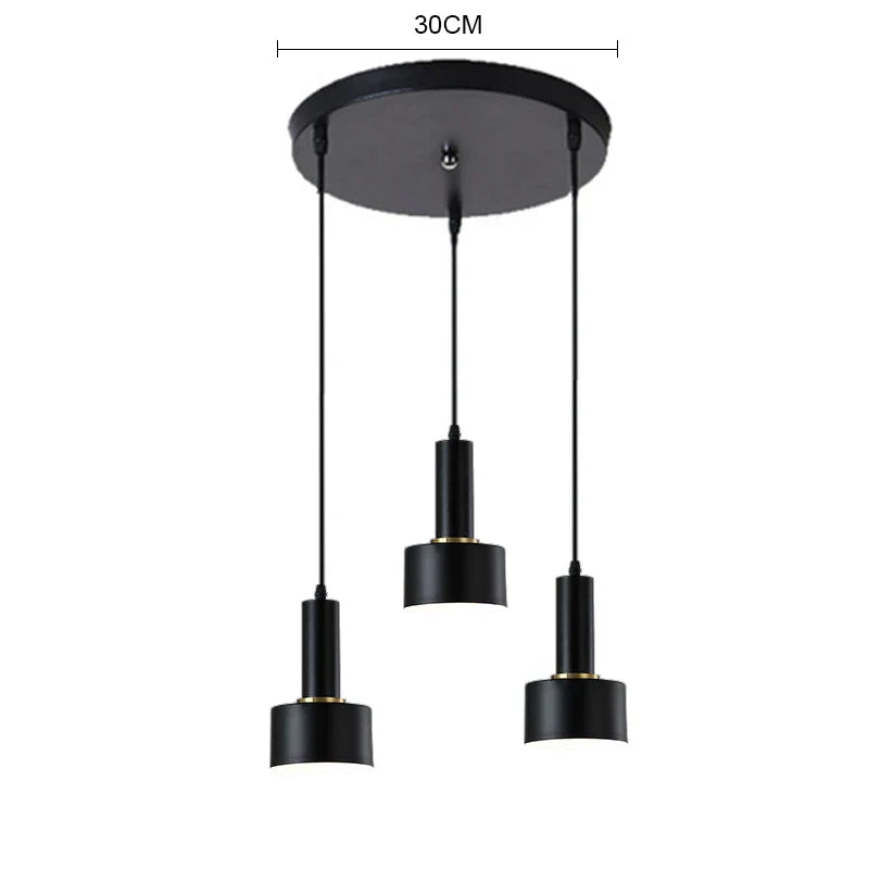DecorBites™ مصباح معلق LED ذهبي E27 ثريا Nordic لغرفة المعيشة وغرفة النوم الداخلية