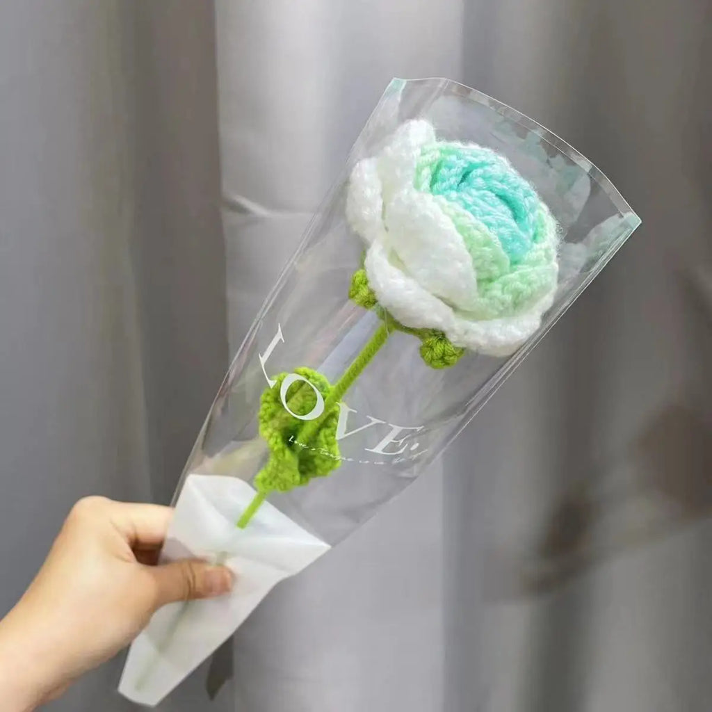 باقة ورد منسوجة DecorBites™ لافعلها بنفسك هدية كروشيه لعيد الأم أو الزفاف