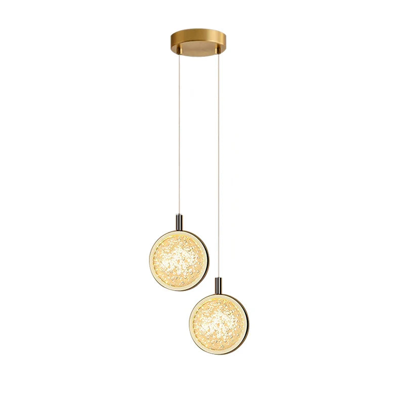 DecorBites™ Dandelion Crystal Ball Chandelier LED Hanging Lamp for Bedroom and Restaurant