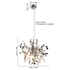 Nordic Stainless Steel 3-Light Pendant Lamp, Gold/Silver