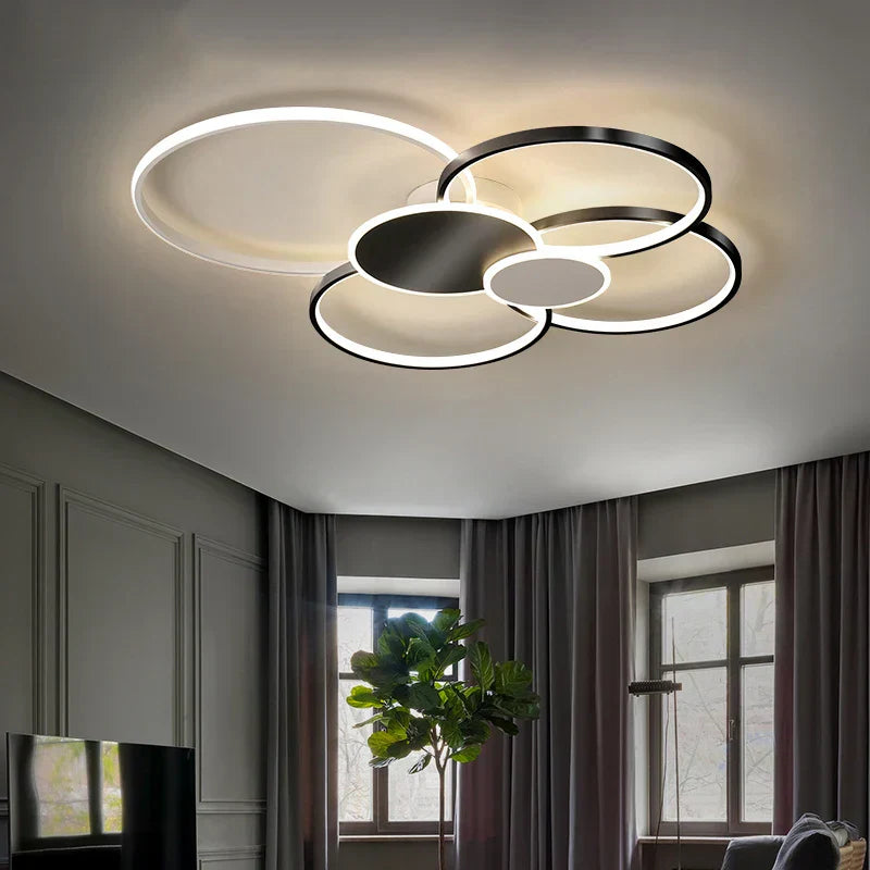 DecorBites™ Acrylic Chandelier Light Modern Minimalist Ceiling Lamp for Living Dining Bedroom