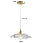 Vintage Flower Glass Pendant Light