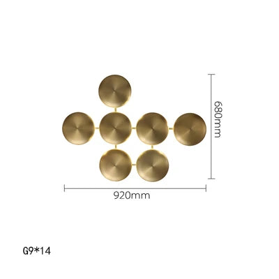 DecorBites™ Italian 2025 Glossy Gold LED Wall Sconces - Modern Home Decor