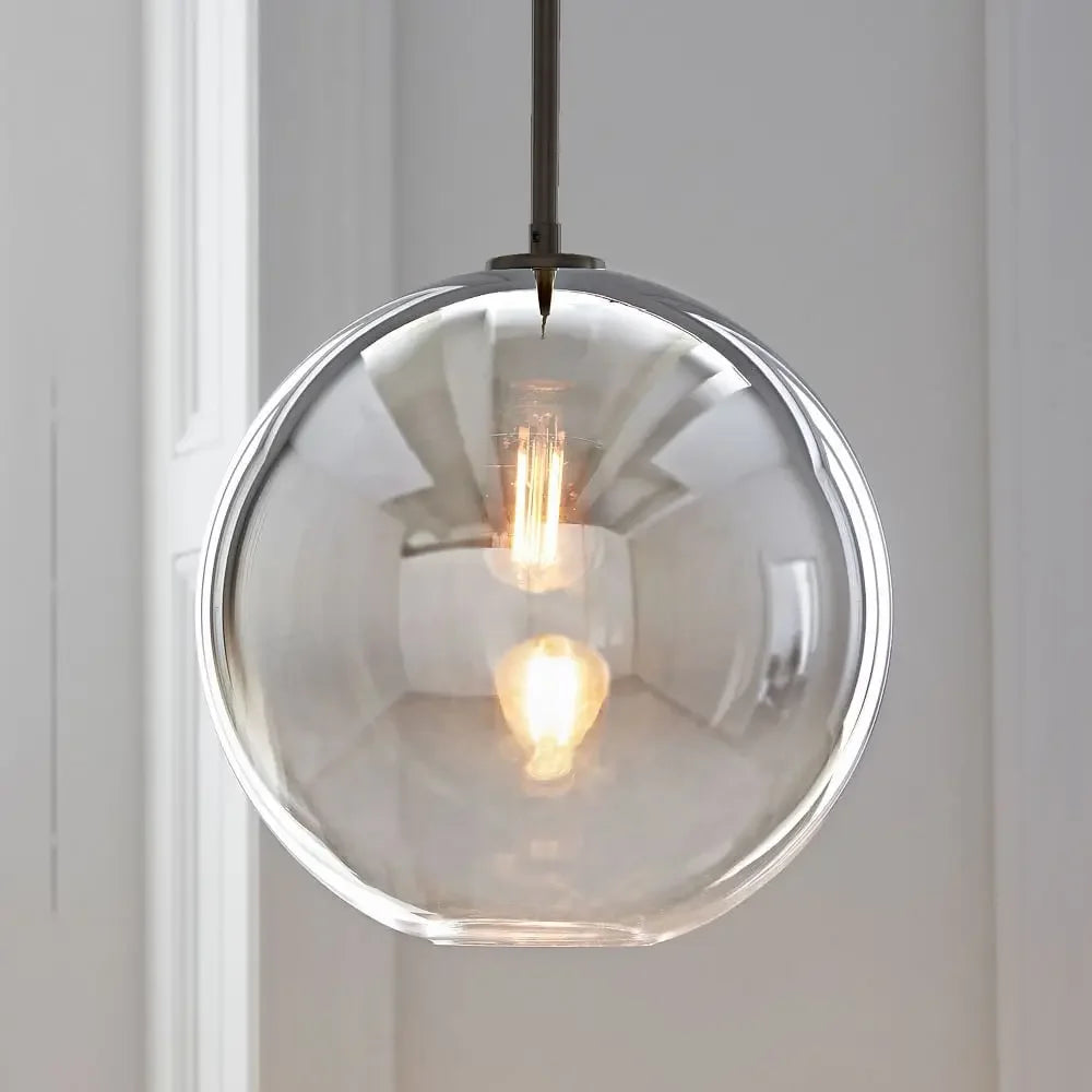 DecorBites™ Glass Ball Pendant Light for Living and Dining Spaces