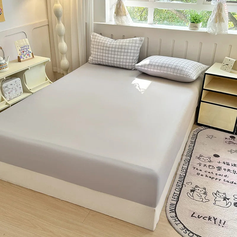 غطاء مرتبة مايكروفايبر مزدوج DecorBites™ مزدوج الحجم - واقي ضد الغبار