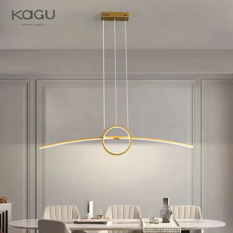 Lustre de plafond à LED DecorBites™ : Éclairage moderne et minimaliste pour table de cuisine et salle à manger