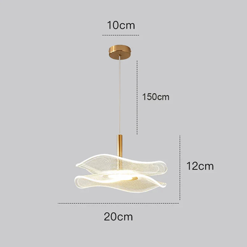 مصباح تعليق LED من DecorBites™ - مصباح إضاءة داخلي بتصميم نورديك لديكور المنزل