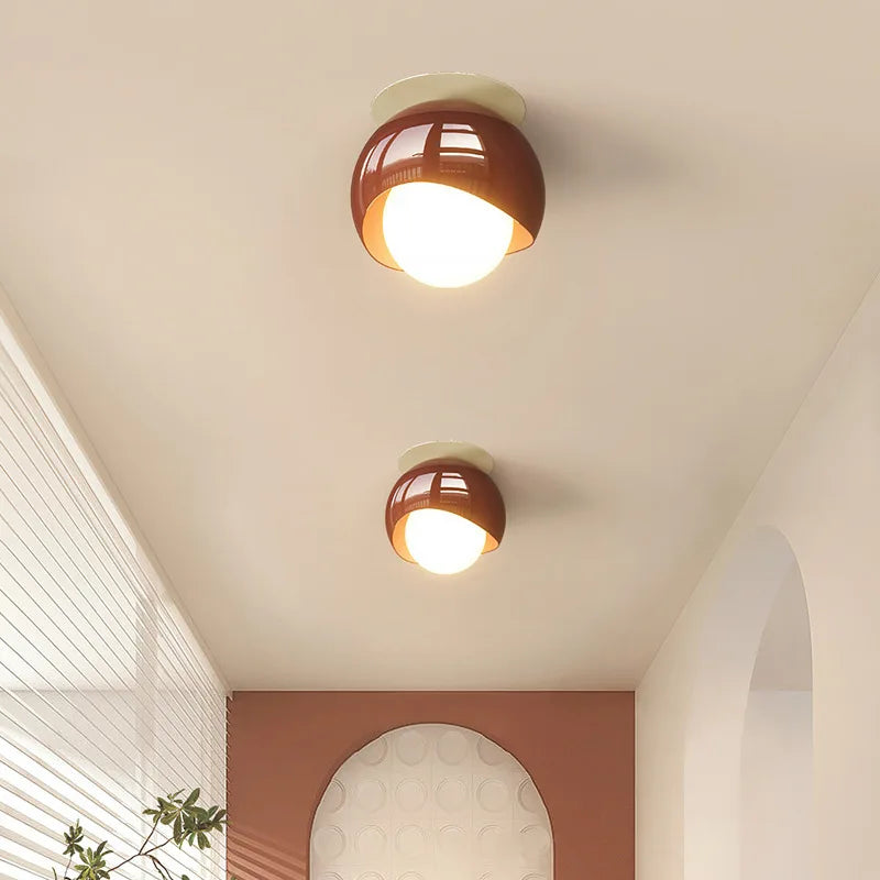 DecorBites™ Glass Iron LED Ceiling Lamp Light Fixtures Modern Home Decoration