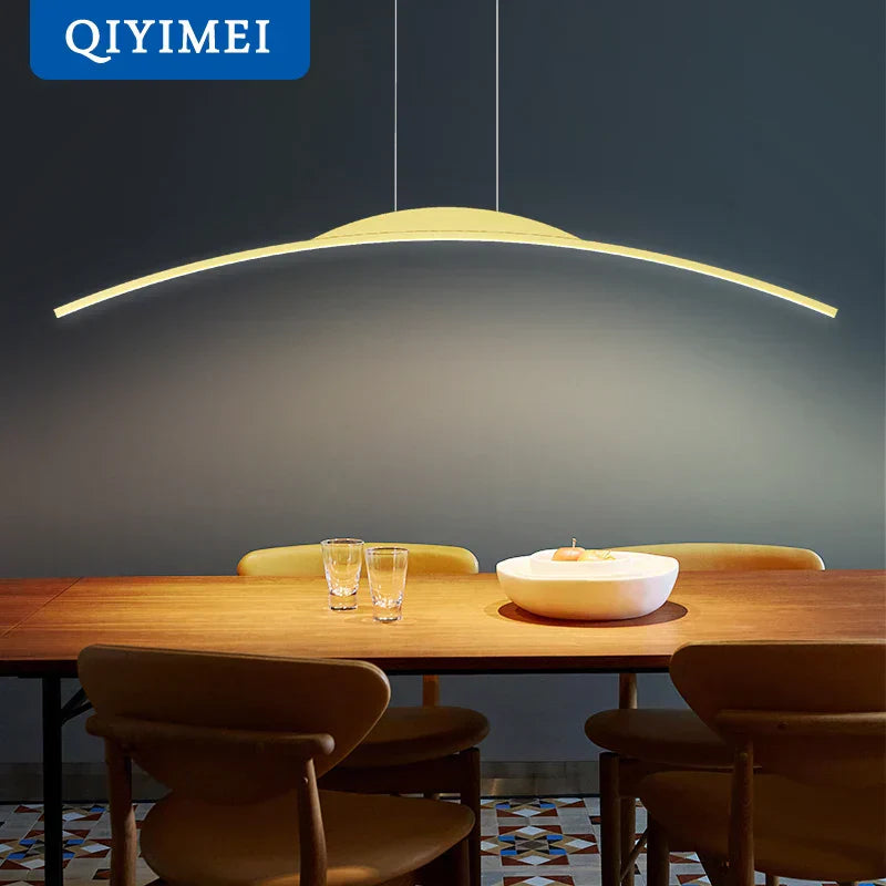 مصباح قلادة LED من DecorBites™ - إضاءة معلقة بسيطة لغرفة الطعام وديكور المنزل