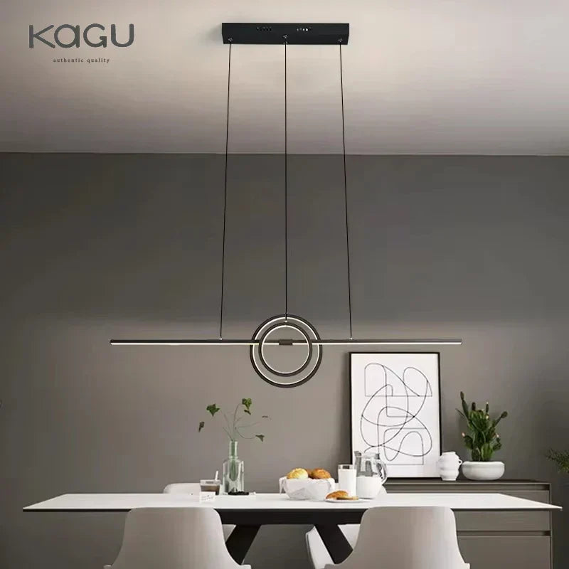Lustre de plafond à LED DecorBites™ : Éclairage moderne et minimaliste pour table de cuisine et salle à manger