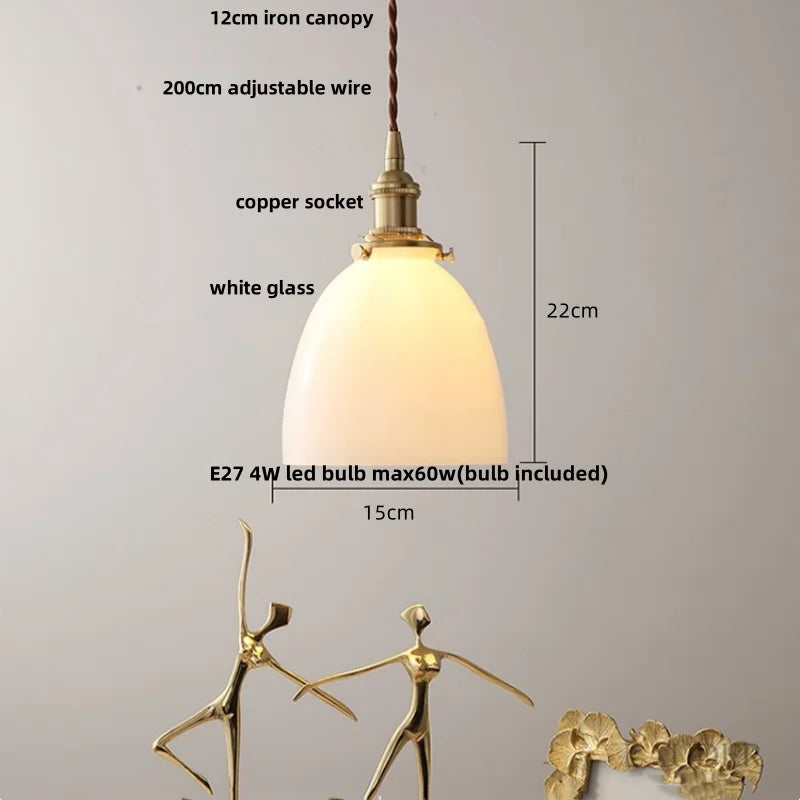 مصابيح قلادة LED زجاجية خضراء من DecorBites™، مصباح تعليق إسكندنافي حديث قابل للتعديل لغرفة النوم، المطبخ، الفندق