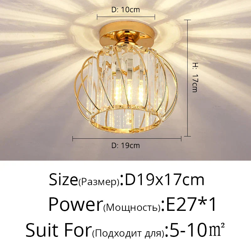 DecorBites™ Crystal Glass Nordic LED Chandelier for Modern Indoor Lighting