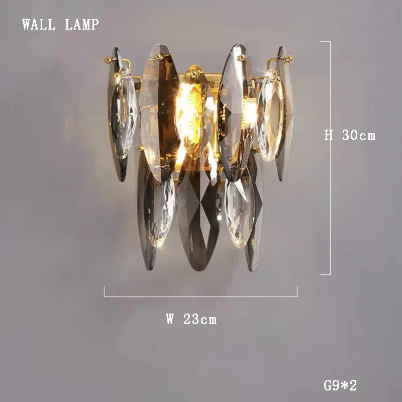 DecorBites™ كريستال 2024 ثريا إضاءة LED لغرفة الطعام والمعيشة