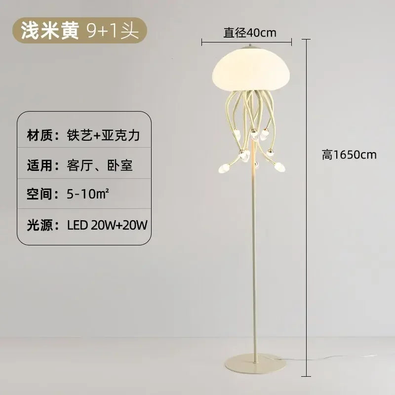 DecorBites™ مصباح قنديل البحر Kawaii LED لديكور وإضاءة غرفة النوم