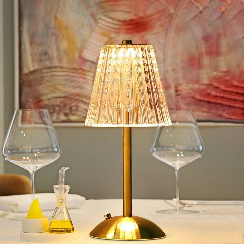 DecorBites™ Crystal Diamond Touch Sensor Cordless Table Lamp