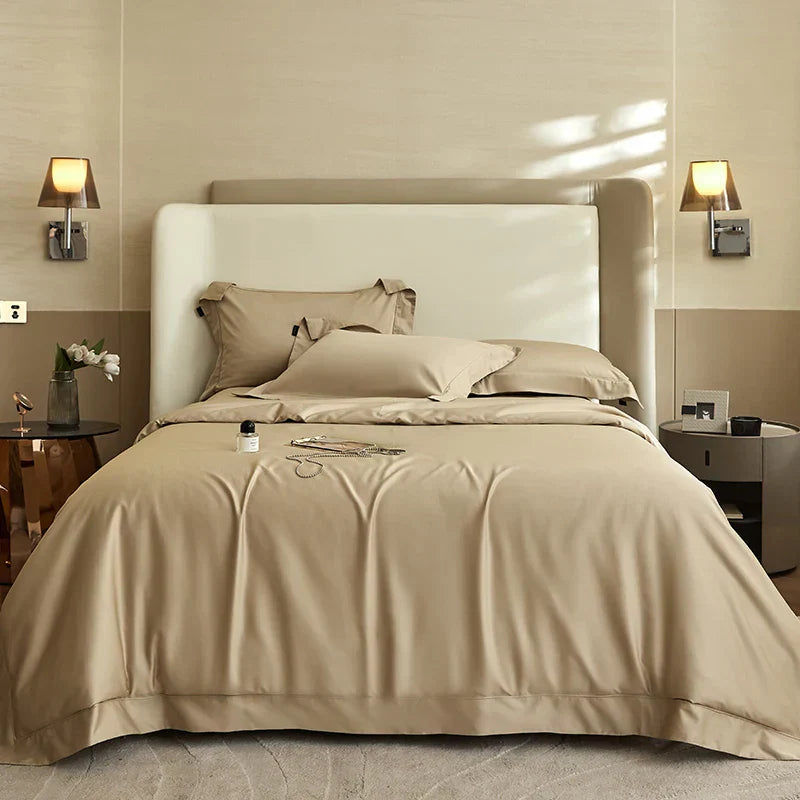DecorBites™ 1400TC Pima Cotton Cozy Bedding Set: Soft, Breathable, Queen King Size Duvet Cover, Sheet, Pillowcases