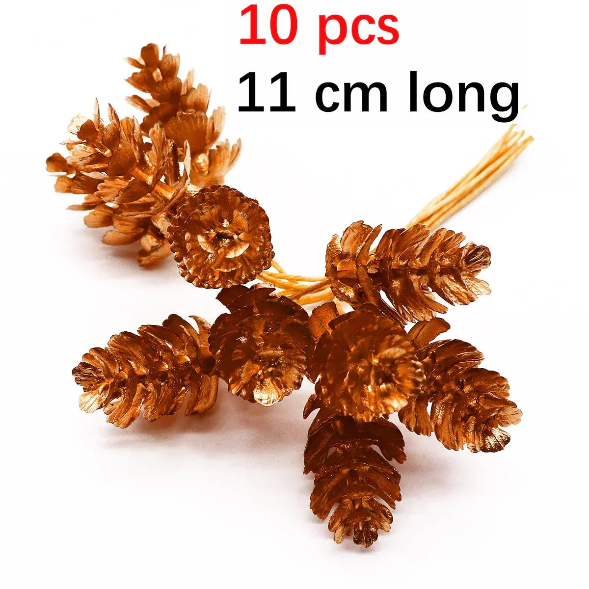 DecorBites™ Gold Hybrid Flower Cherry Stamen Berries Bundle لتزيينك بنفسك