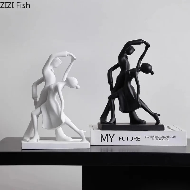 DecorBites™ Abstract Resin Sculpture Modern Desk Decoration Minimalist Figures Ornaments