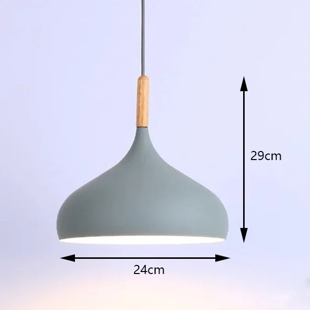 Nordic Industrial Colorful Metal Pendant Light