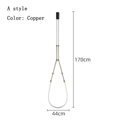 DecorBites™ Linear Creative Chandelier: Nordic LTalian Designer, Modern Lighting for Living Room, Lobby, Bedroom, Restaurant