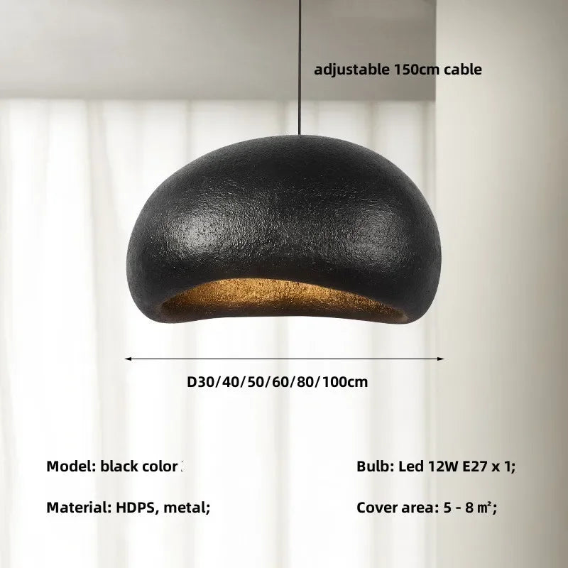 Luminaires Suspendus Led Nordiques DecorBites™ Style Crémeux Wabi Sabi Lustre Escaliers